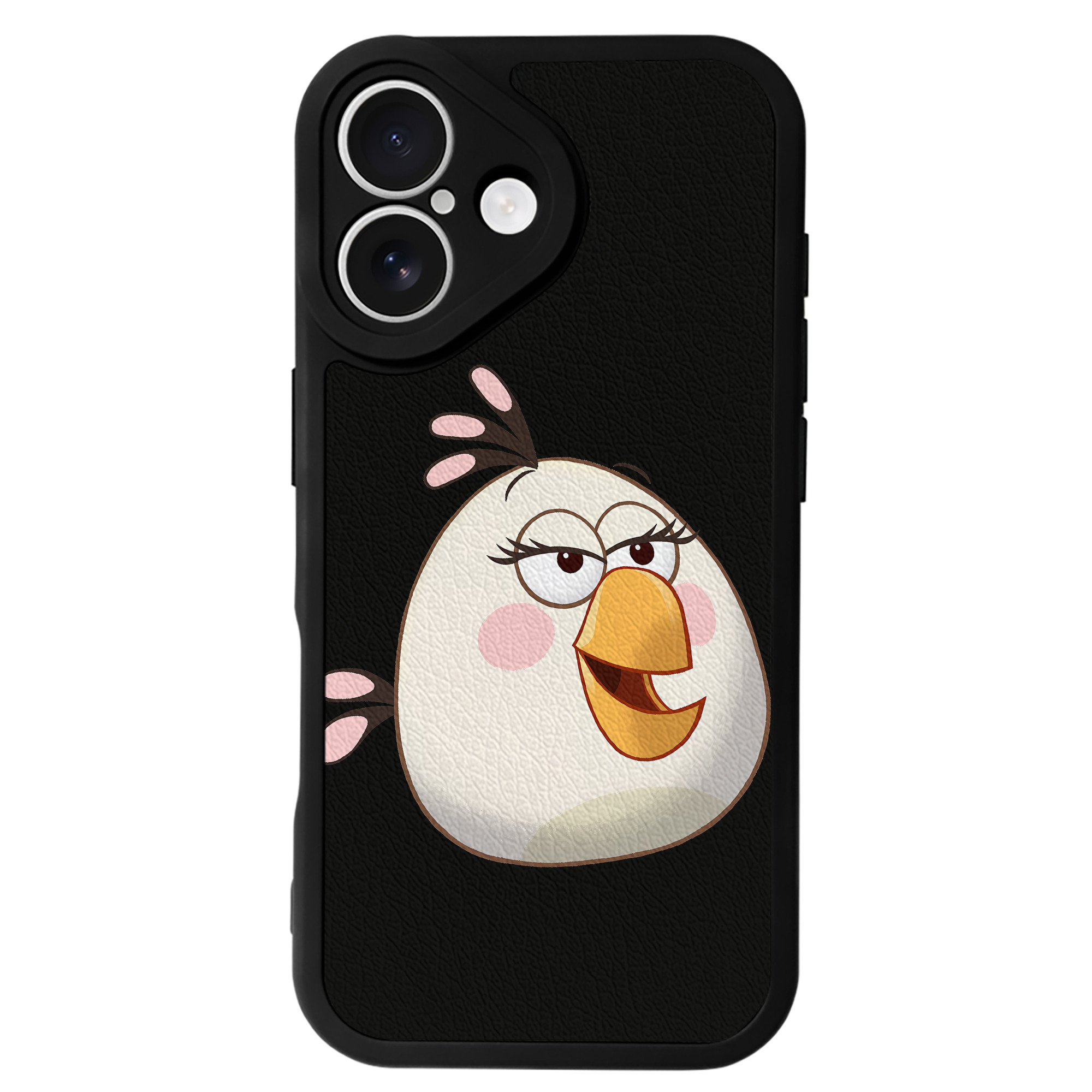 （画像用） Angry Birds アングリーバード 【iPhone 16シリーズ対応】シリコンスマホケース（レザー調） 材質：シリコン